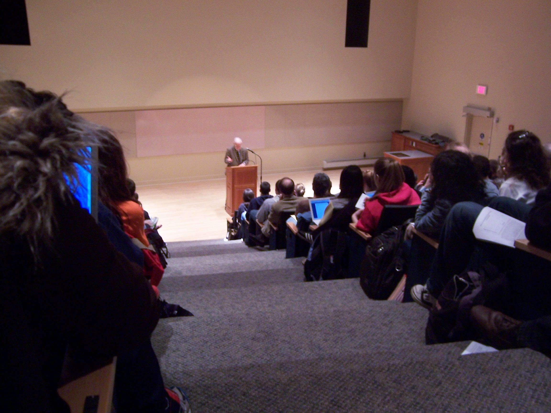 (2) Prof. Butler delivering the 2009 Thulin Lecture.